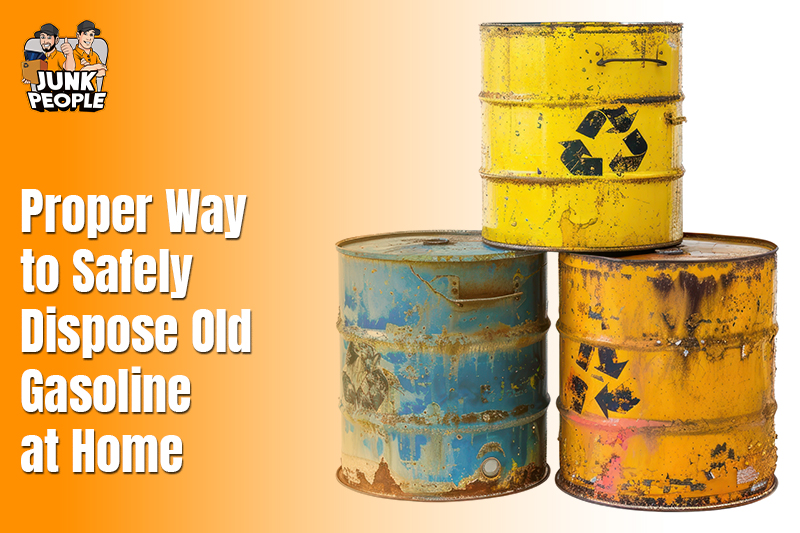Dispose of old gasoline